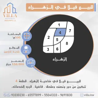 للبيع بيت في الزهراء