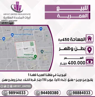 House For Sale in Omariya